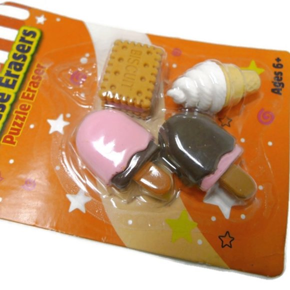 Just For Laughs Japanese ice cream erasers - Picture 2 of 3